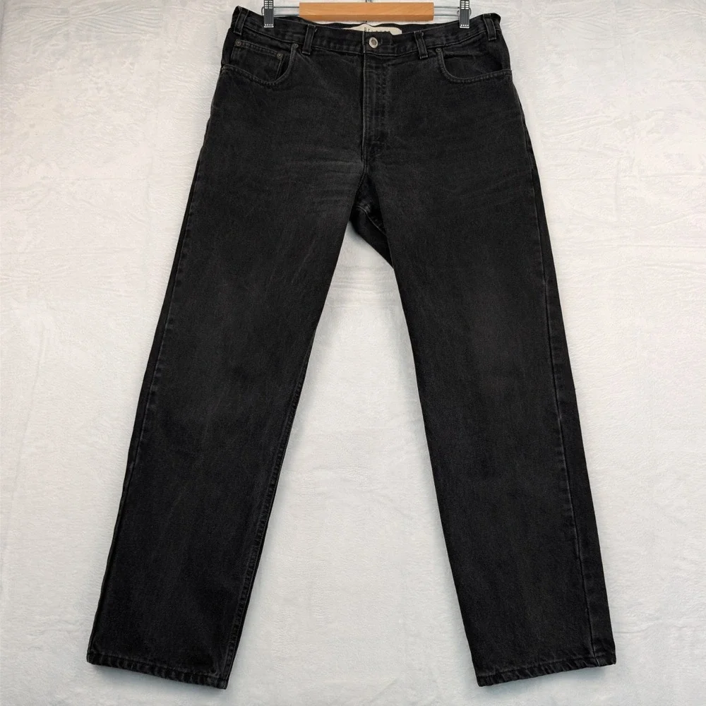 VTG‎ Arizona Jean Co Jeans Men's 36x31 Black Faded Skater Grunge Relaxed Fit Y2K